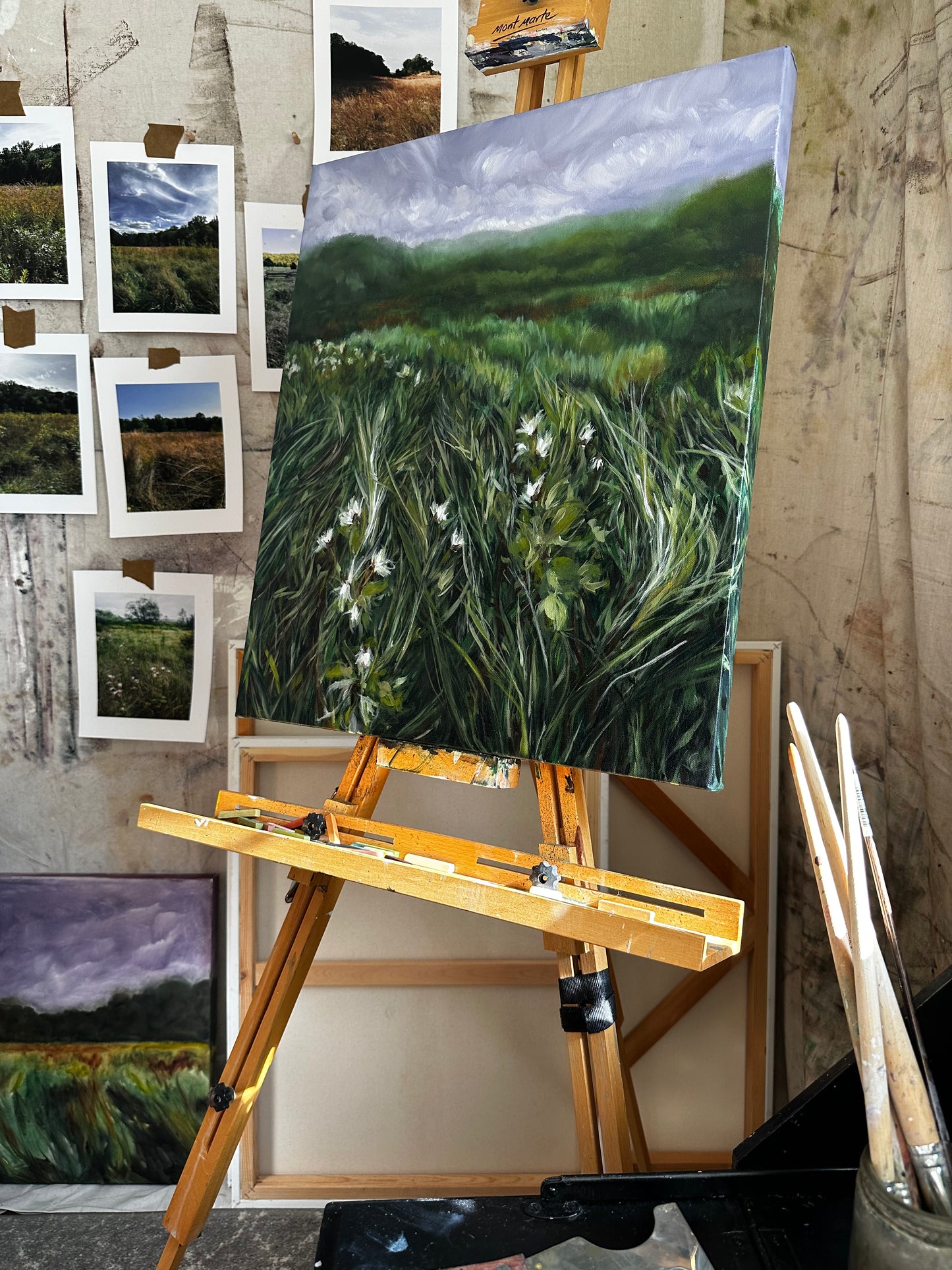 "Conversations In Tall Grass" 20X24