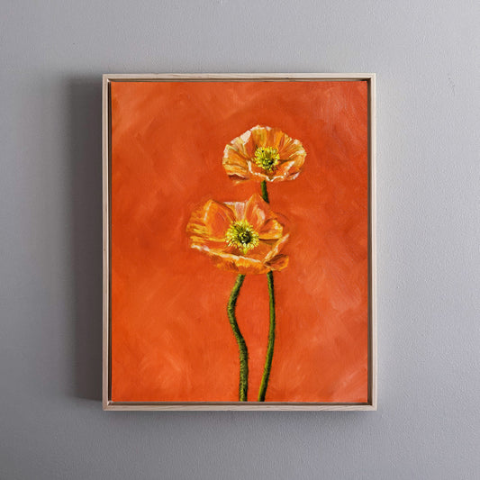 "Poppies in Orange" 16X20