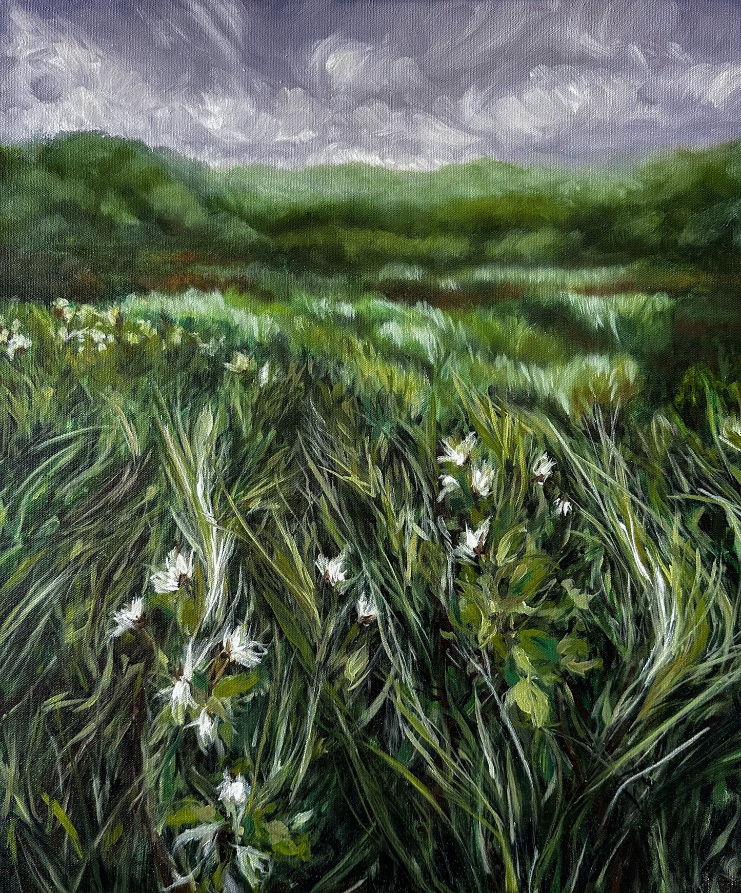 "Conversations In Tall Grass" 20X24