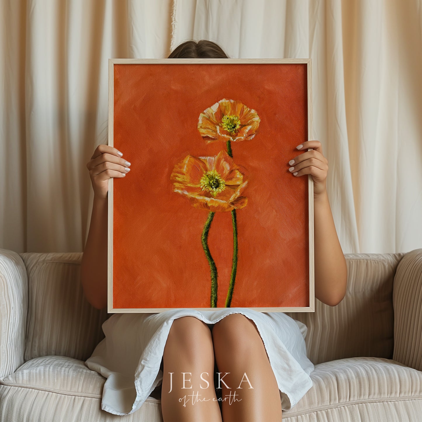 "Poppies in Orange"