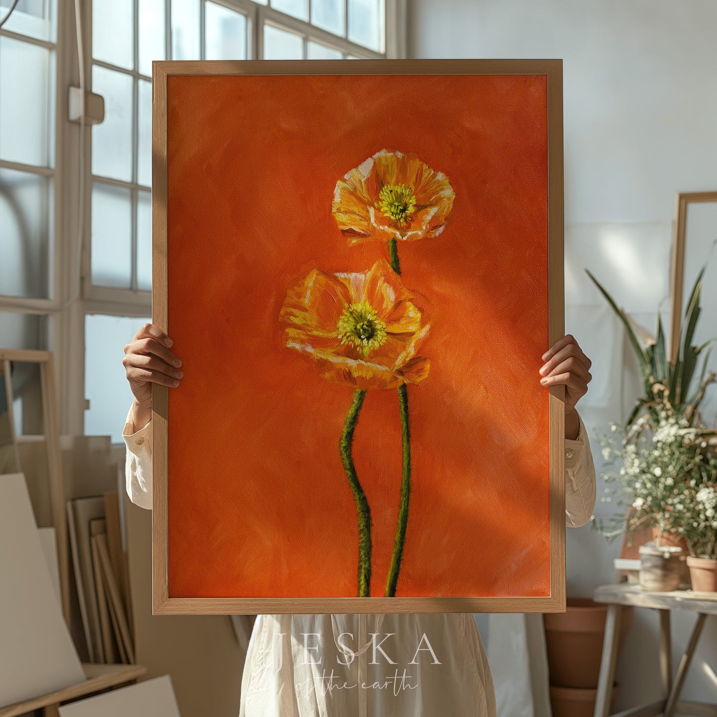 "Poppies in Orange"