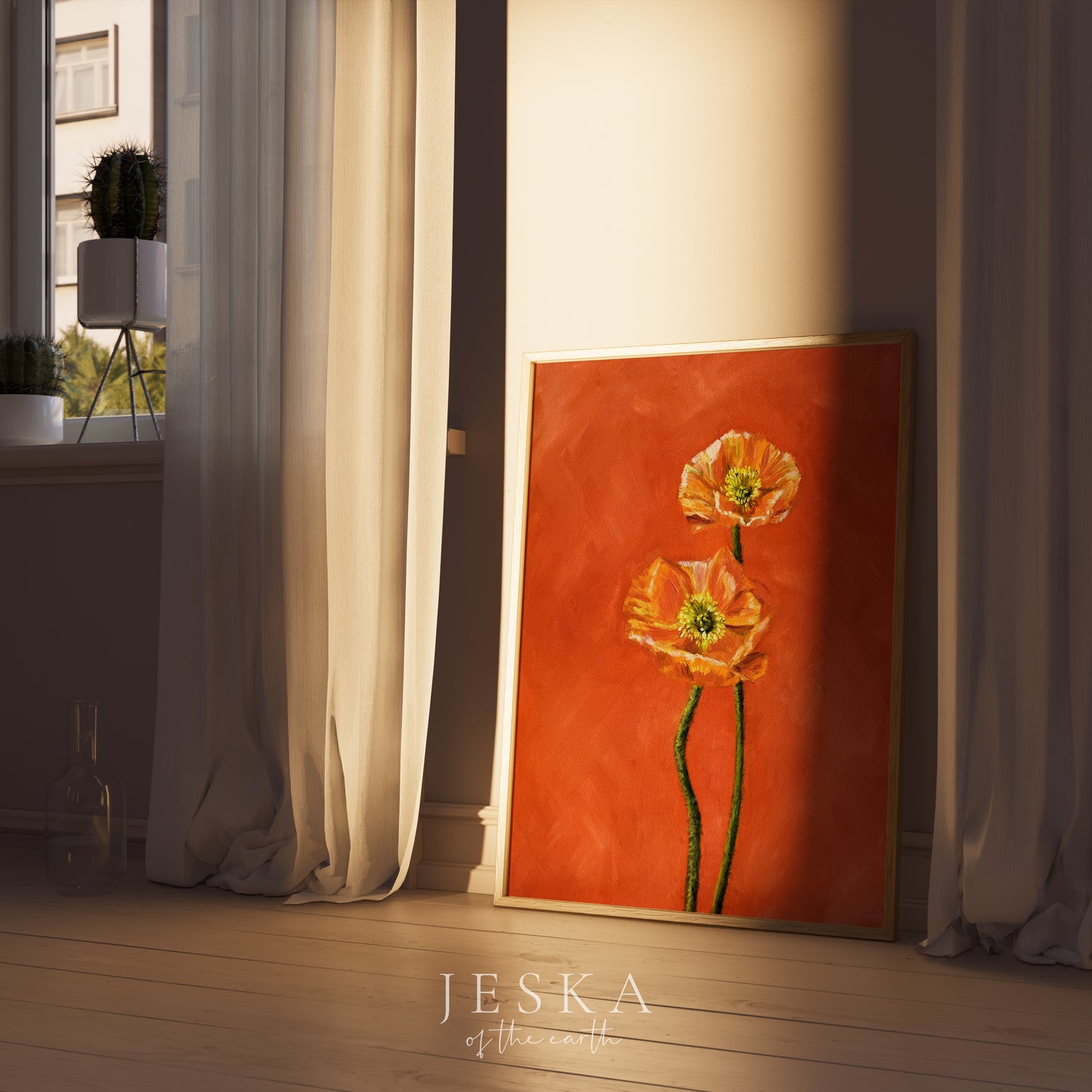 "Poppies in Orange"
